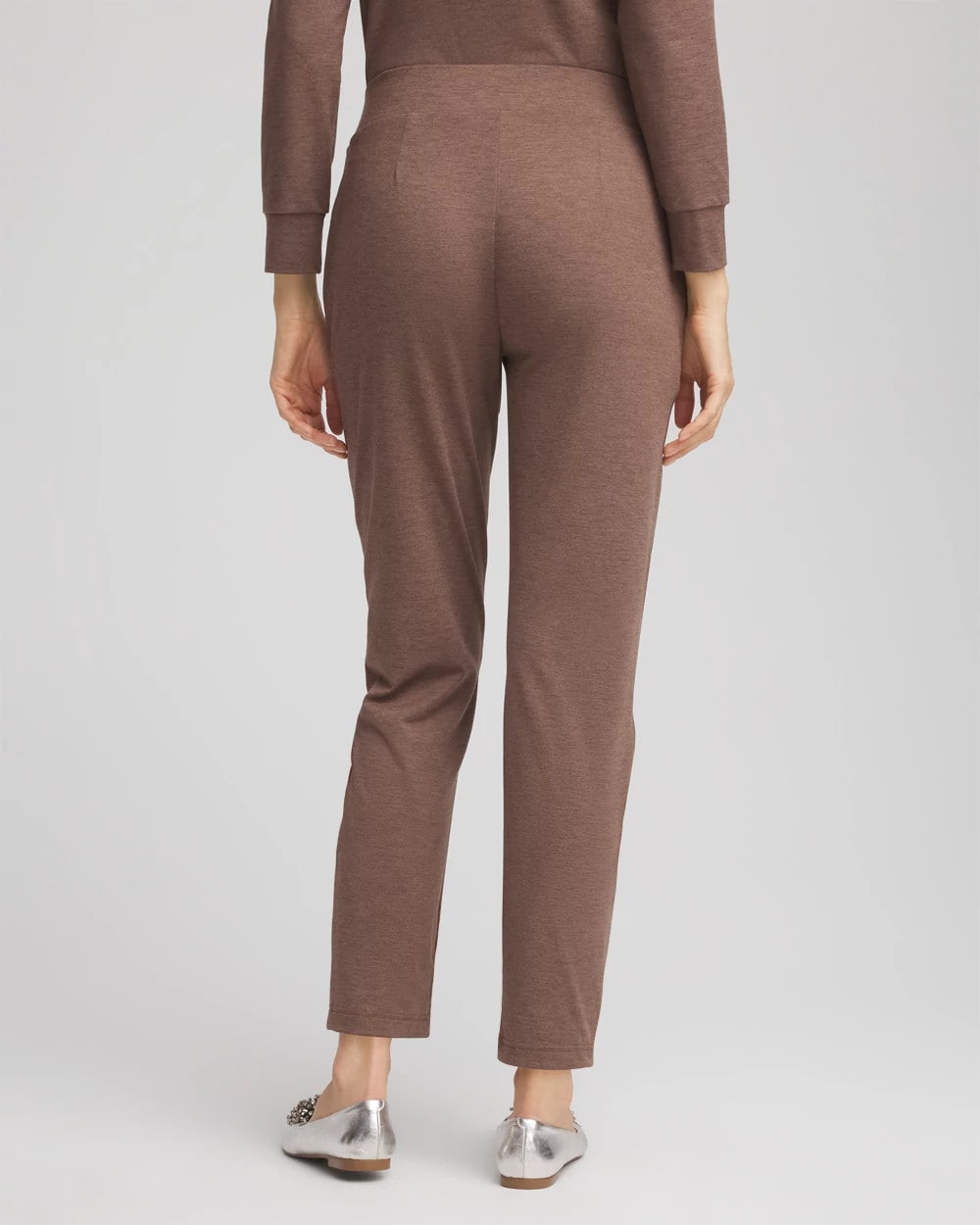 Chico's | Zenergy® Cloud Satin Trim Pants/ Walnut
