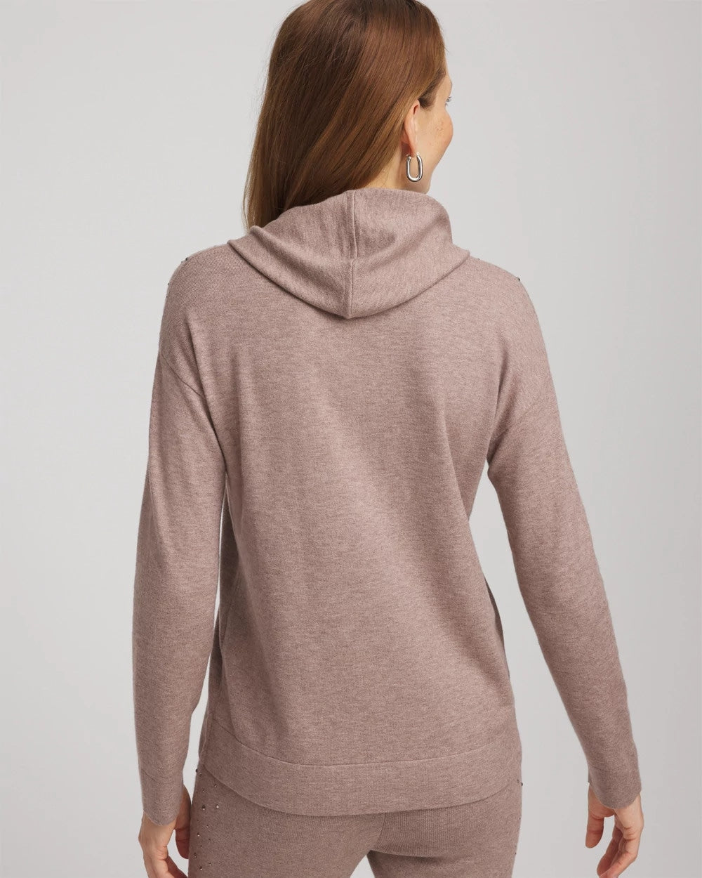 Chico's | Zenergy® Luxe Rhinestone Sweater/ Taupe Heather