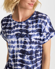 Chico's | Zenergy® Tie-Dye Scoop-Neck Tee/ Passport Blue
