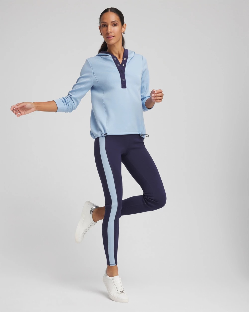Chico's | Zenergy® Soft Topaz Contrast Leggings/ Passport Blue