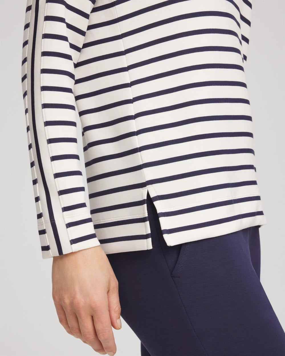 Chico's | Zenergy® Soft Striped Top/ Passport Blue