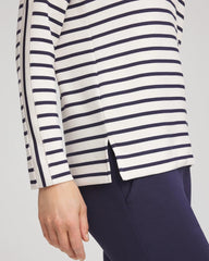 Chico's | Zenergy® Soft Striped Top/ Passport Blue