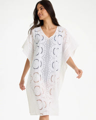 Chico's | Woven Long Swim Cover-Up/ Alabaster