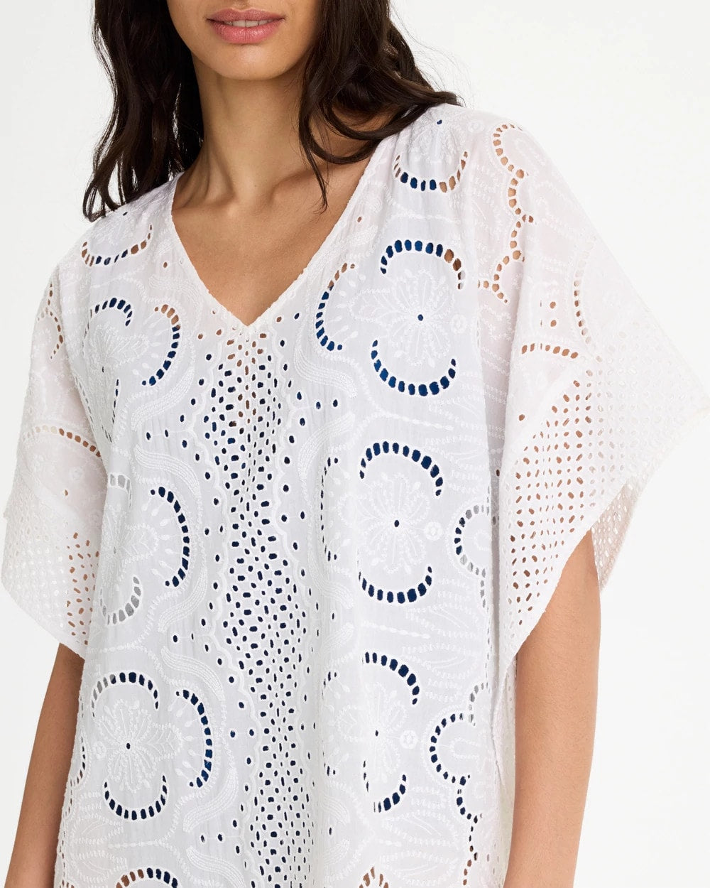 Chico's | Woven Long Swim Cover-Up/ Alabaster