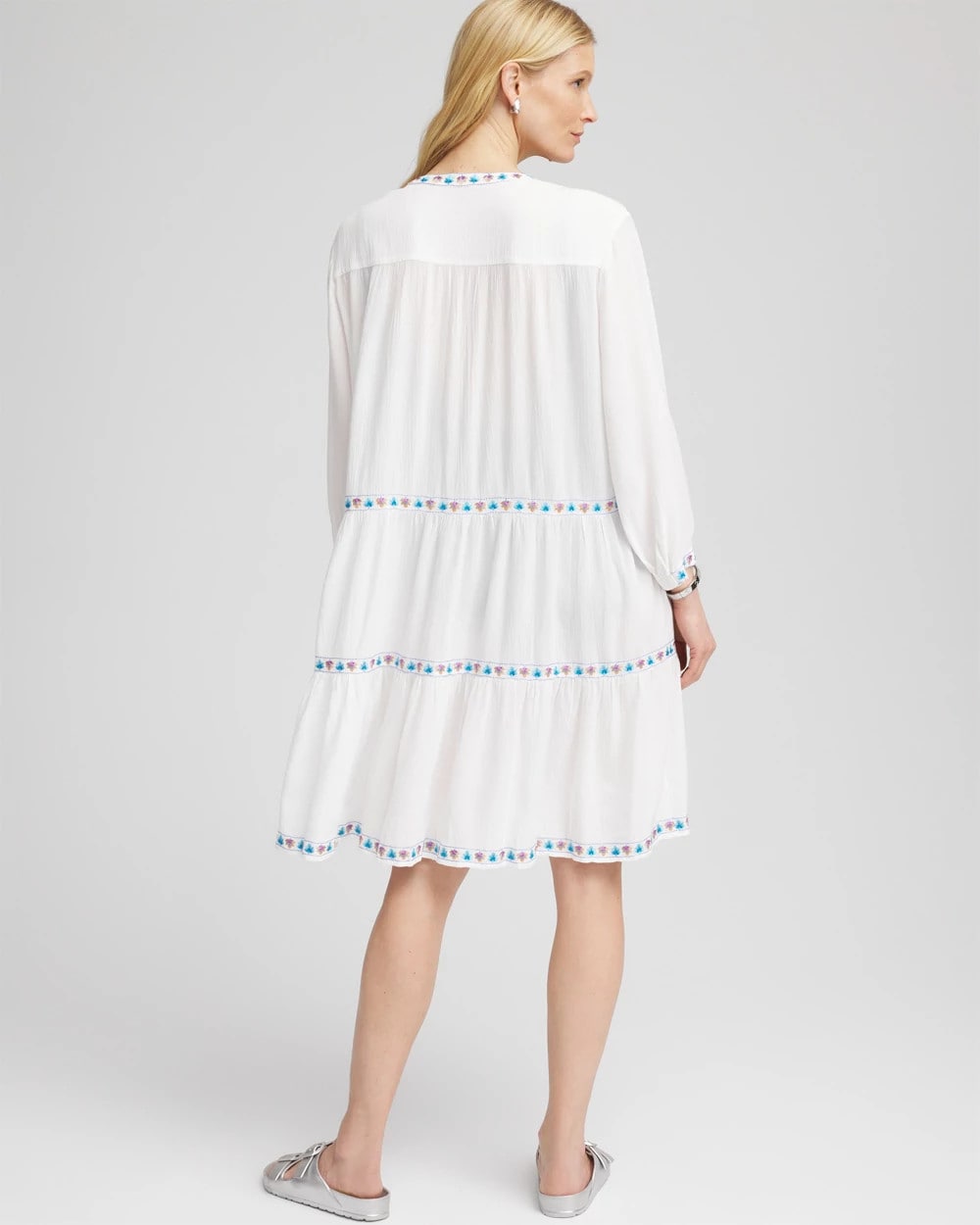 Chico's | Chico's Beach Swimsuit Cover-Up Dress/ Alabaster