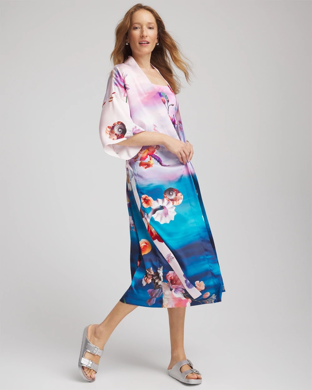 Chico's | Gottex Under The Sea Kimono/ Multi Print
