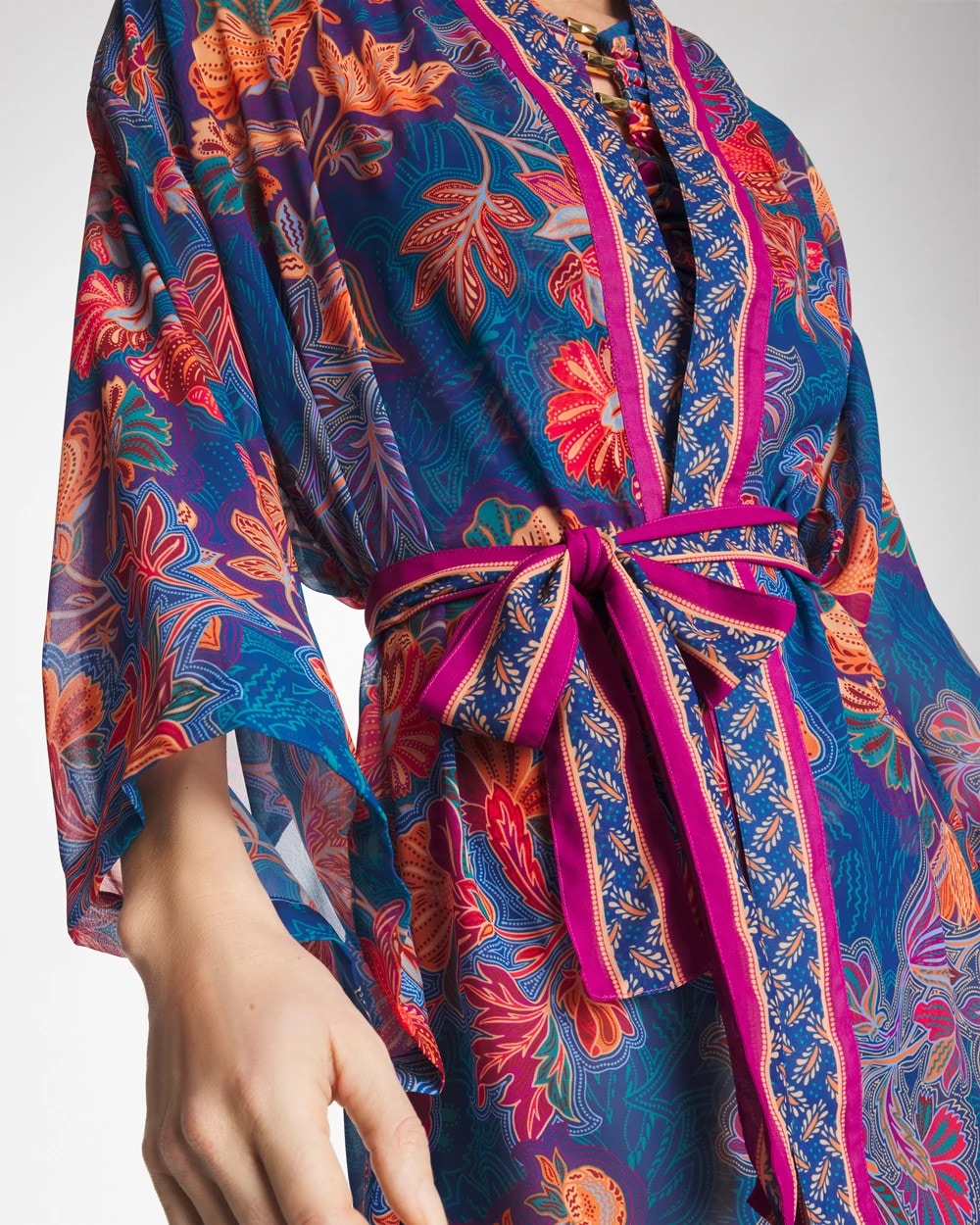 Chico's | Miraclesuit® Decoupage Kimono/ Multi Print