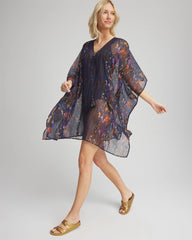 Chico's | Miraclesuit® Tapiz Caftan Cover-Up/ Black/Multi