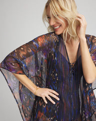 Chico's | Miraclesuit® Tapiz Caftan Cover-Up/ Black/Multi
