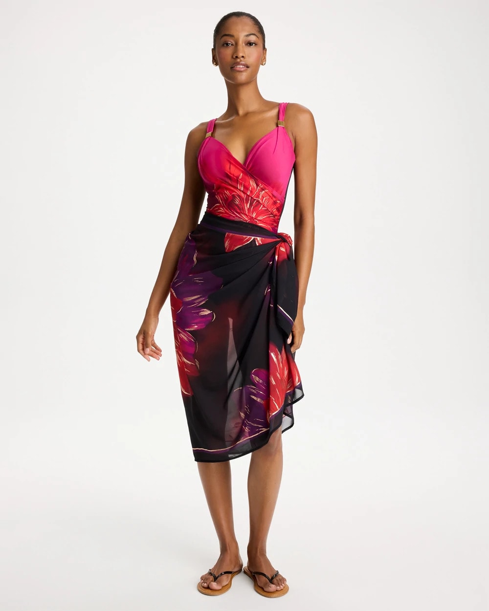 Chico's | Miraclesuit® Petali Rosa Siren One Piece/ Black/Multi