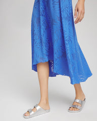 Chico's | Gottex Skyfall Lace Long Skirt/ Light Blue