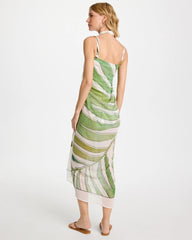 Chico's | Gottex Willow Pareo/ Green Print