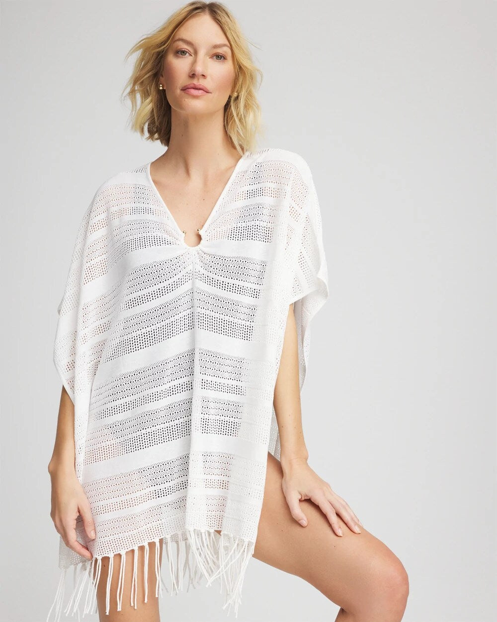 Chico's | Sweater Swim Cover-Up/ Alabaster