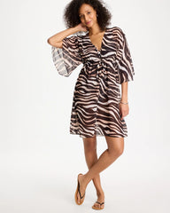 Chico's | Gottex Nambiti V-Neck Cover-Up/ Safari