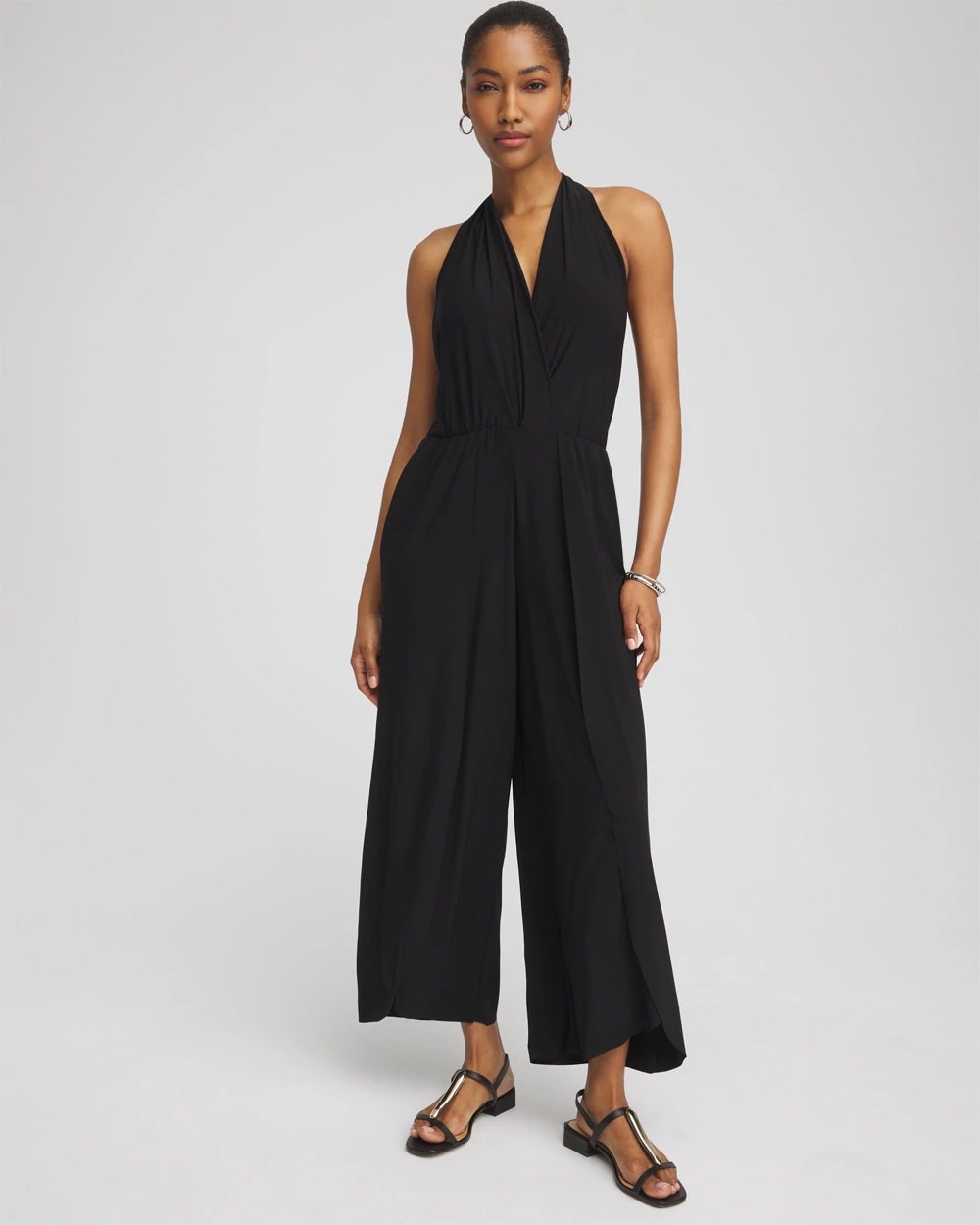 Chico's | Magicsuit Surplice Neck Jumpsuit/ Black