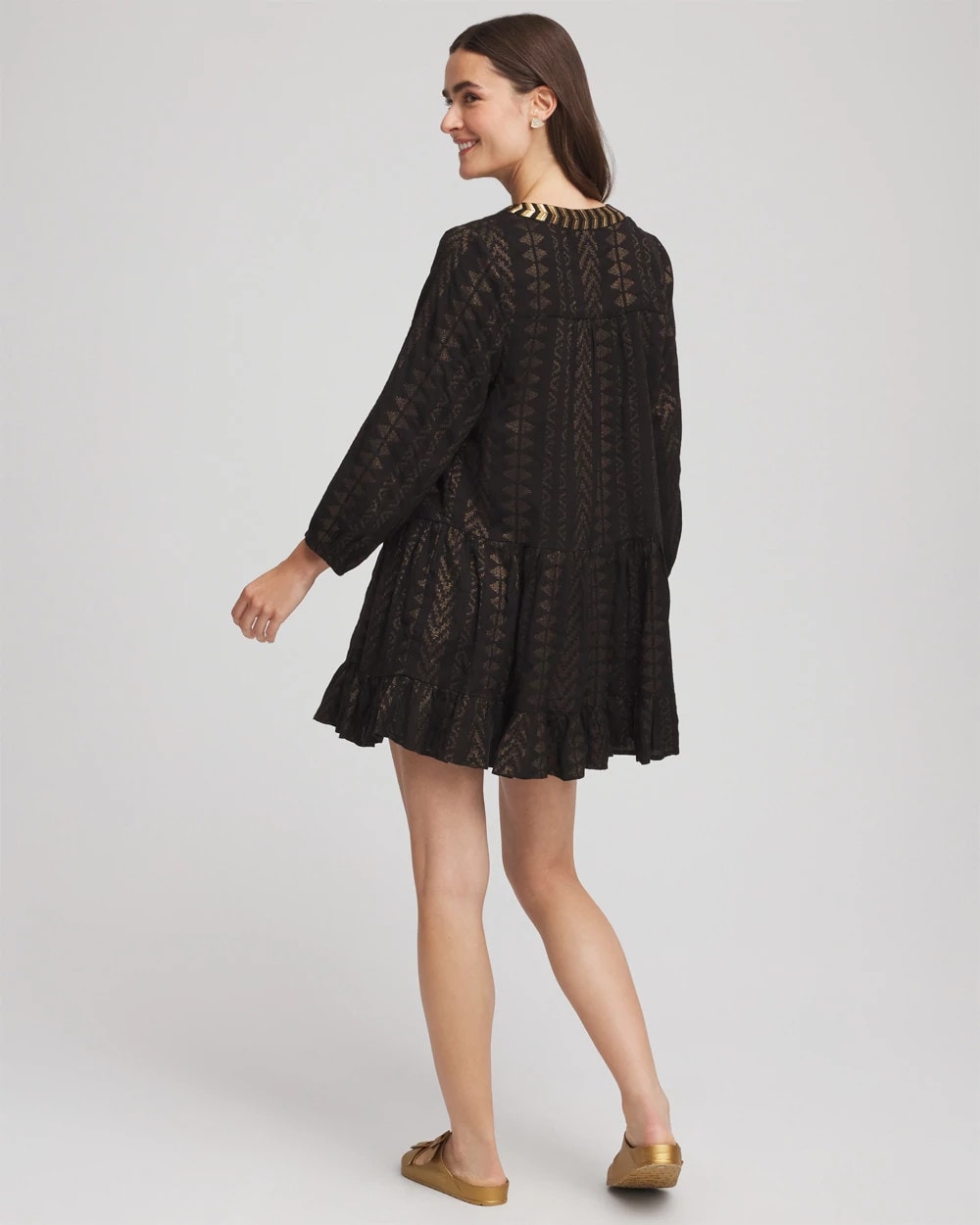 Chico's | Miraclesuit® Beach Jacquard Dress/ Black