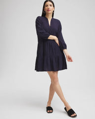 Chico's | Embroidered Eyelet Coverup/ Classic Navy
