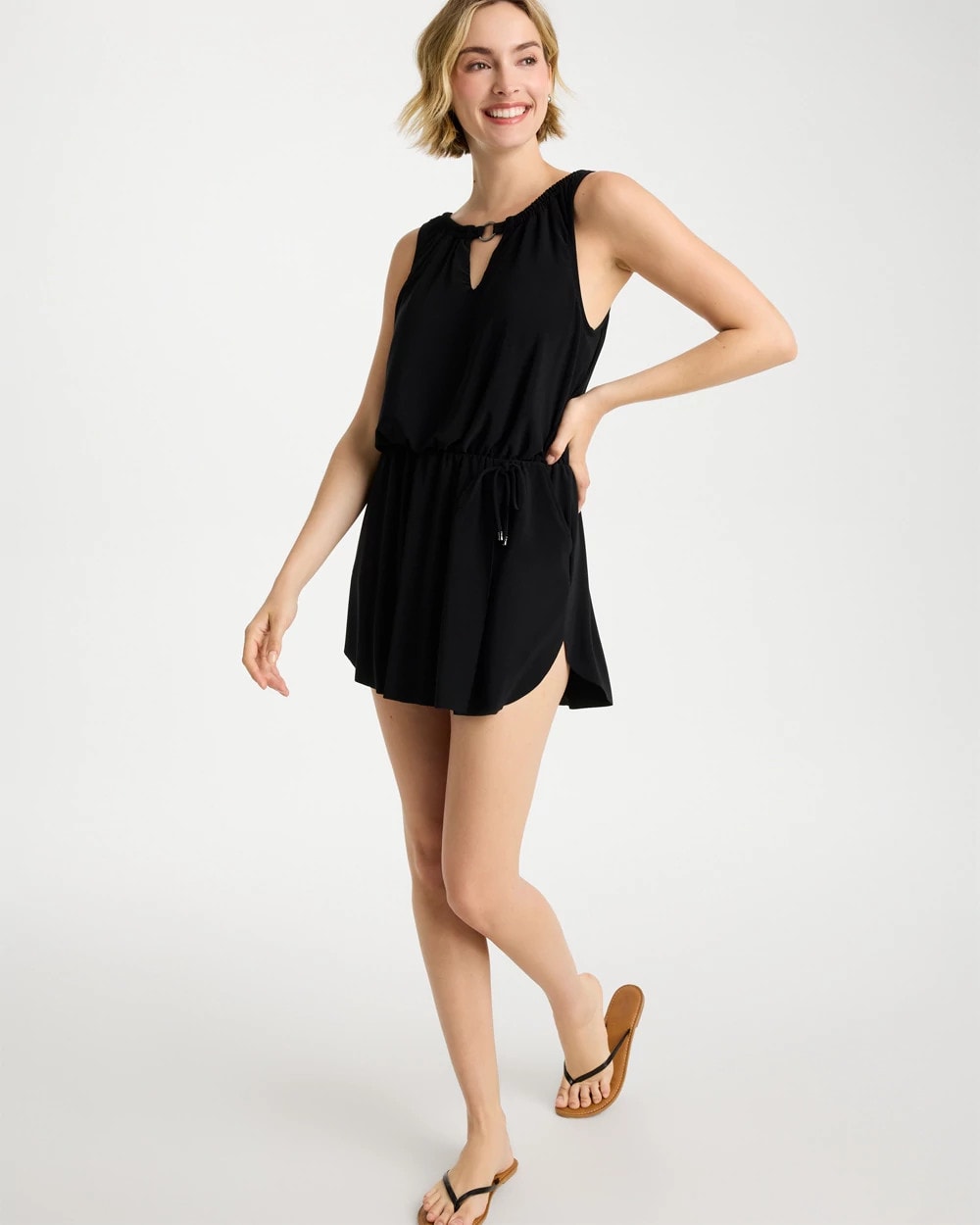 Chico's | Magicsuit® Effie Solid Swim Dress/ Black