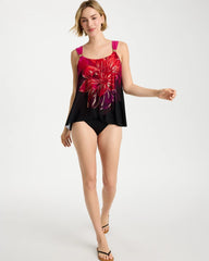 Chico's | Miraclesuit® Petali Rosa Dazzle Tankini/ Black/Multi