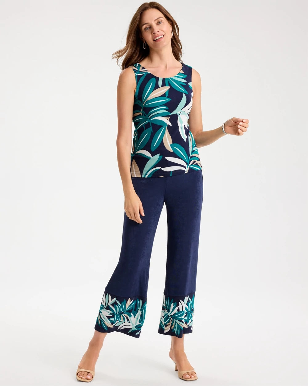 Chico's | Travelers™ Palm Convertible Tank/ Kings Navy