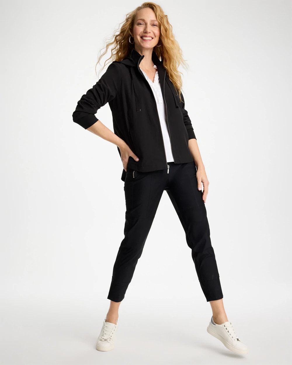 Chico's | Zenergy® UPF Rib Mix Jacket/ Black