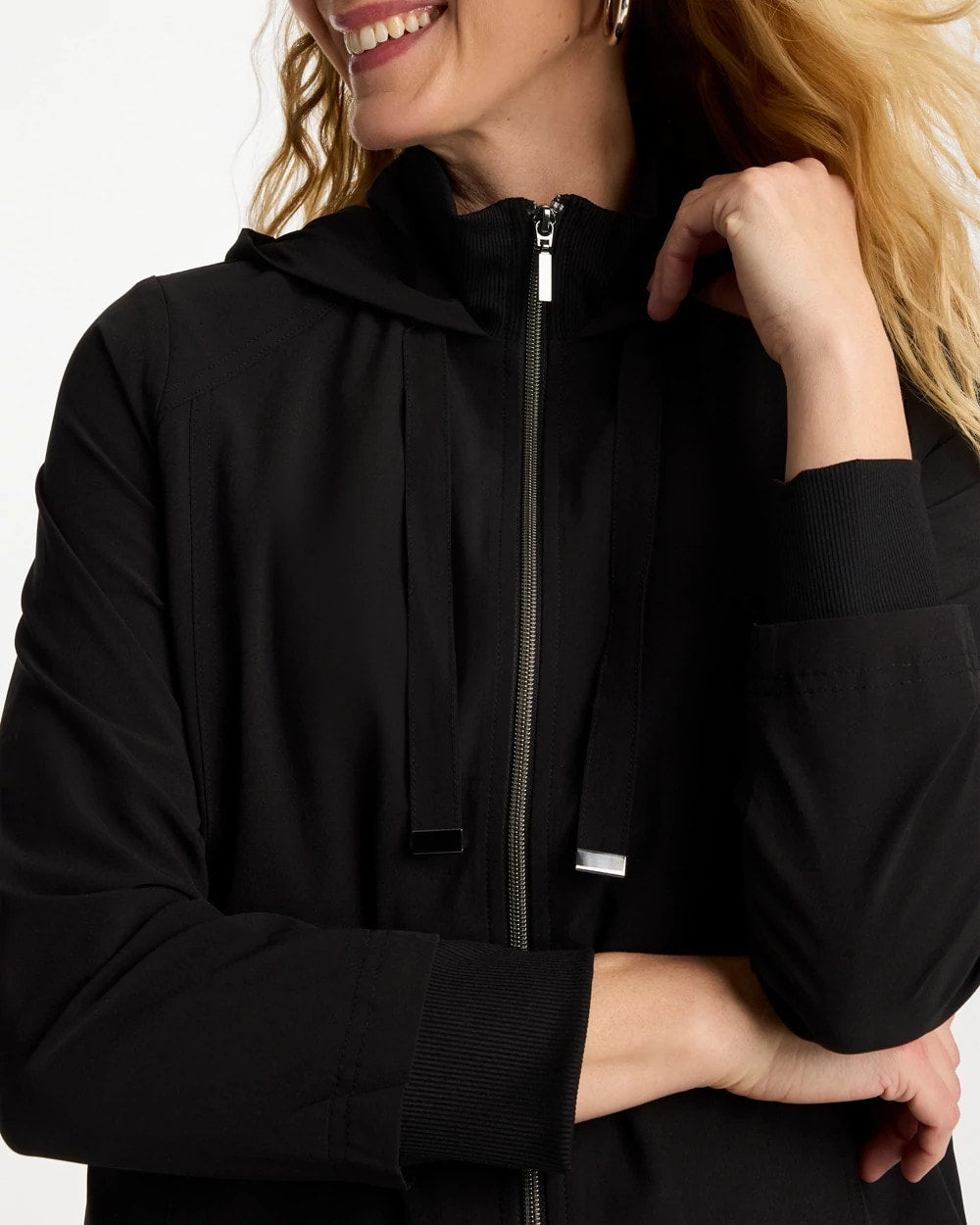 Chico's | Zenergy® UPF Rib Mix Jacket/ Black