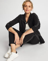 Chico's | Zenergy® Double-Knit Pick Stitch Ankle Pants/ Black