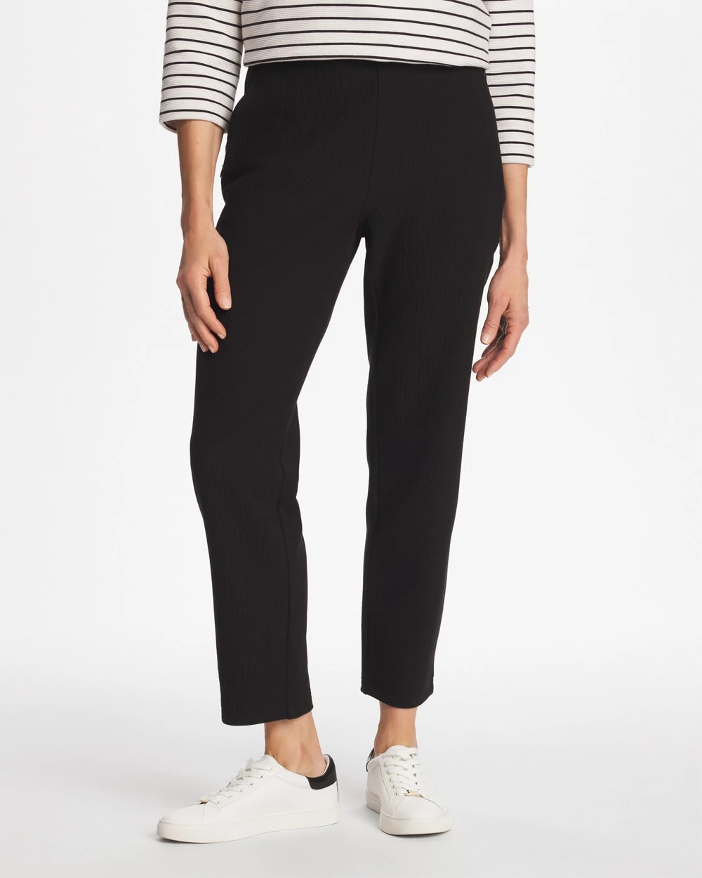 Chico's | Zenergy® Ottoman Knit Ankle Pants/ Black