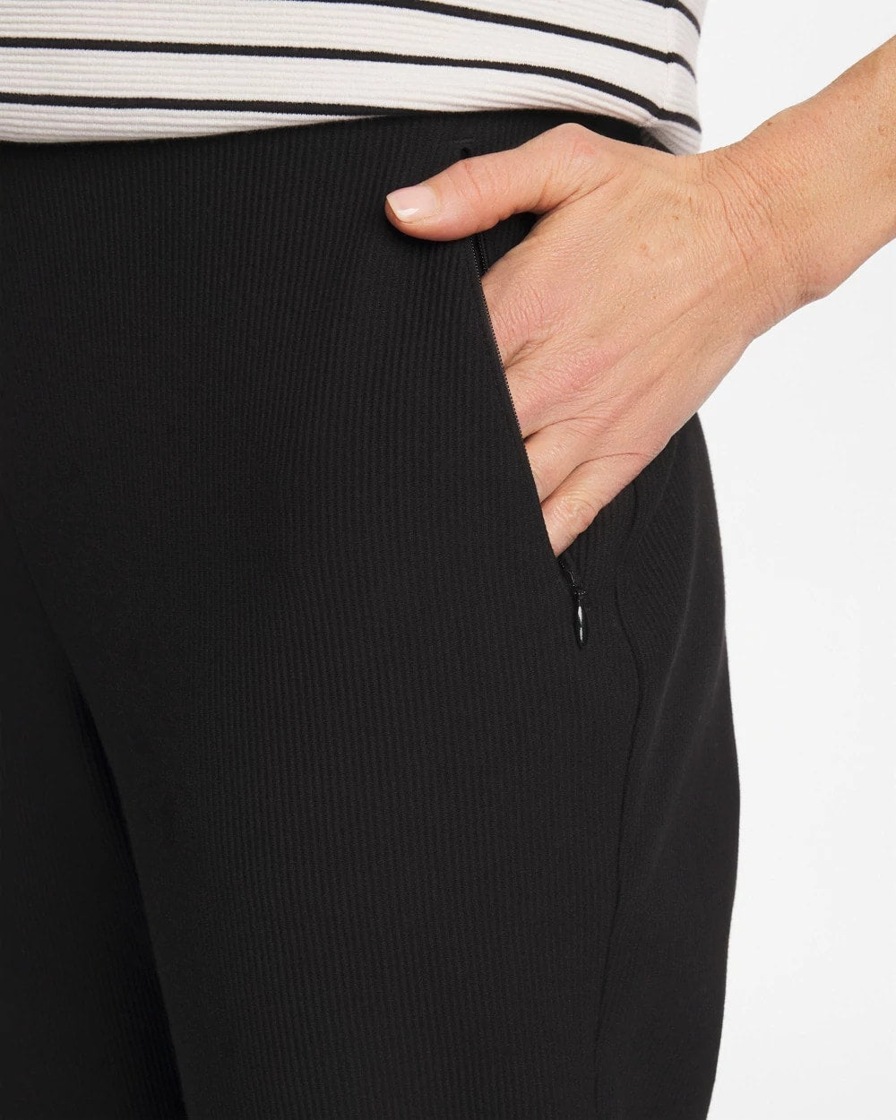 Chico's | Zenergy® Ottoman Knit Ankle Pants/ Black