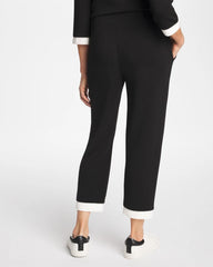 Chico's | Zenergy® Soft Caviar Bead Contrast Pants/ Black