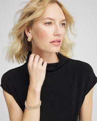 Chico's | Travelers™ Mockneck Top/ Travelers Black