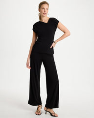 Chico's | Travelers™ Knit Asymmetrical Top/ Black