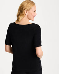 Chico's | Travelers™ Jewelry Detail Top/ Travelers Black