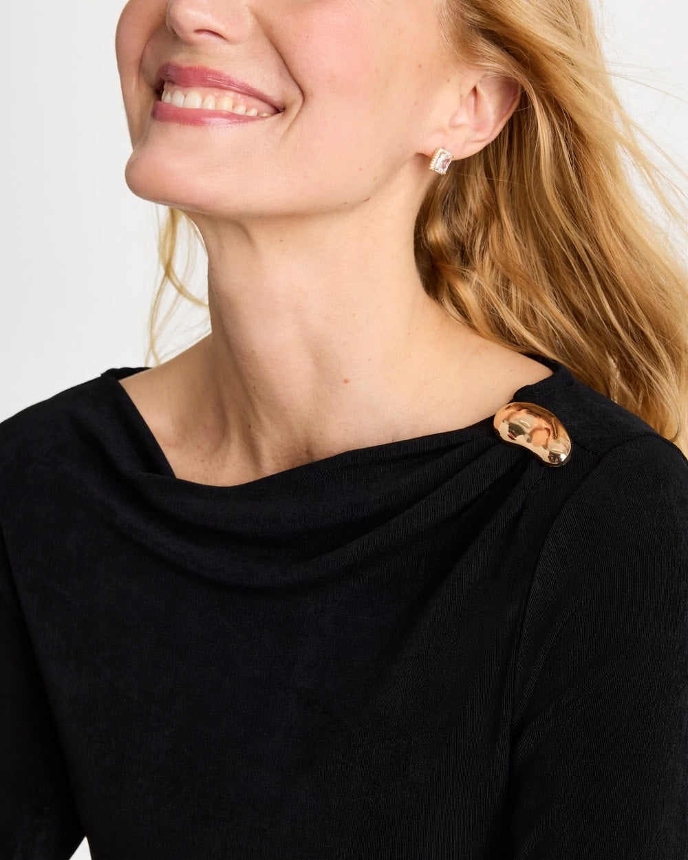 Chico's | Travelers™ Jewelry Detail Top/ Travelers Black