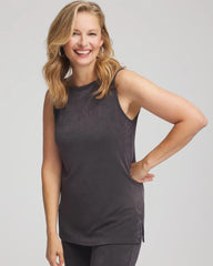 Chico's | Travelers™ Classic Side-Slit Tank/ Serene Gray