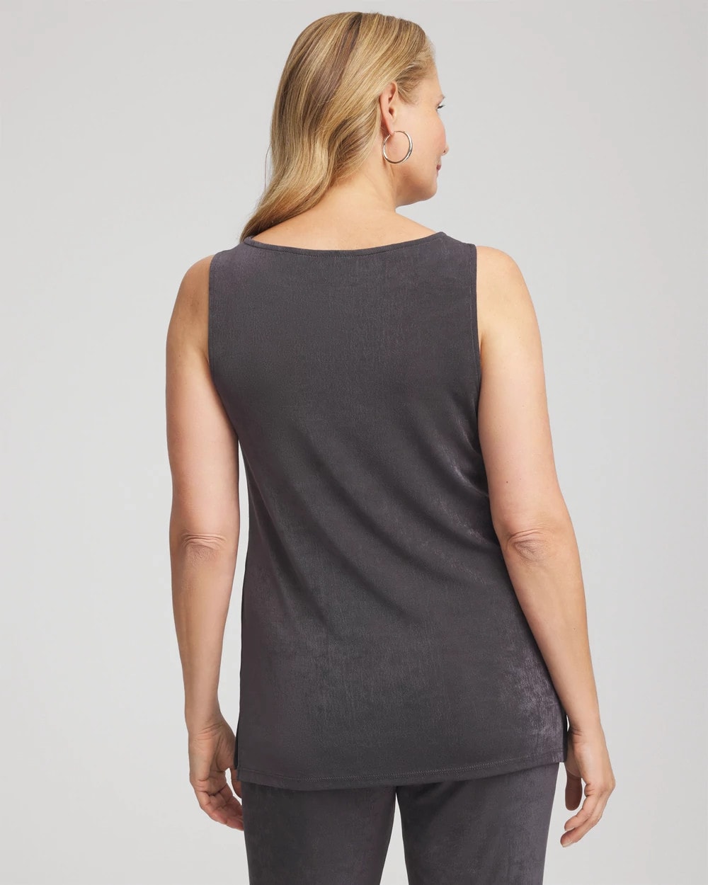 Chico's | Travelers™ Classic Side-Slit Tank/ Serene Gray