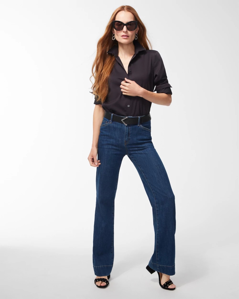 Chico's | No-Iron™ Stretch Shirt/ Black