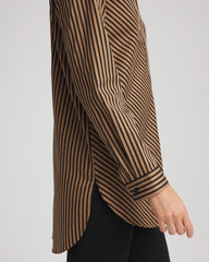 Chico's | No Iron™ Slimming Imperial Stripe Tunic/ Black