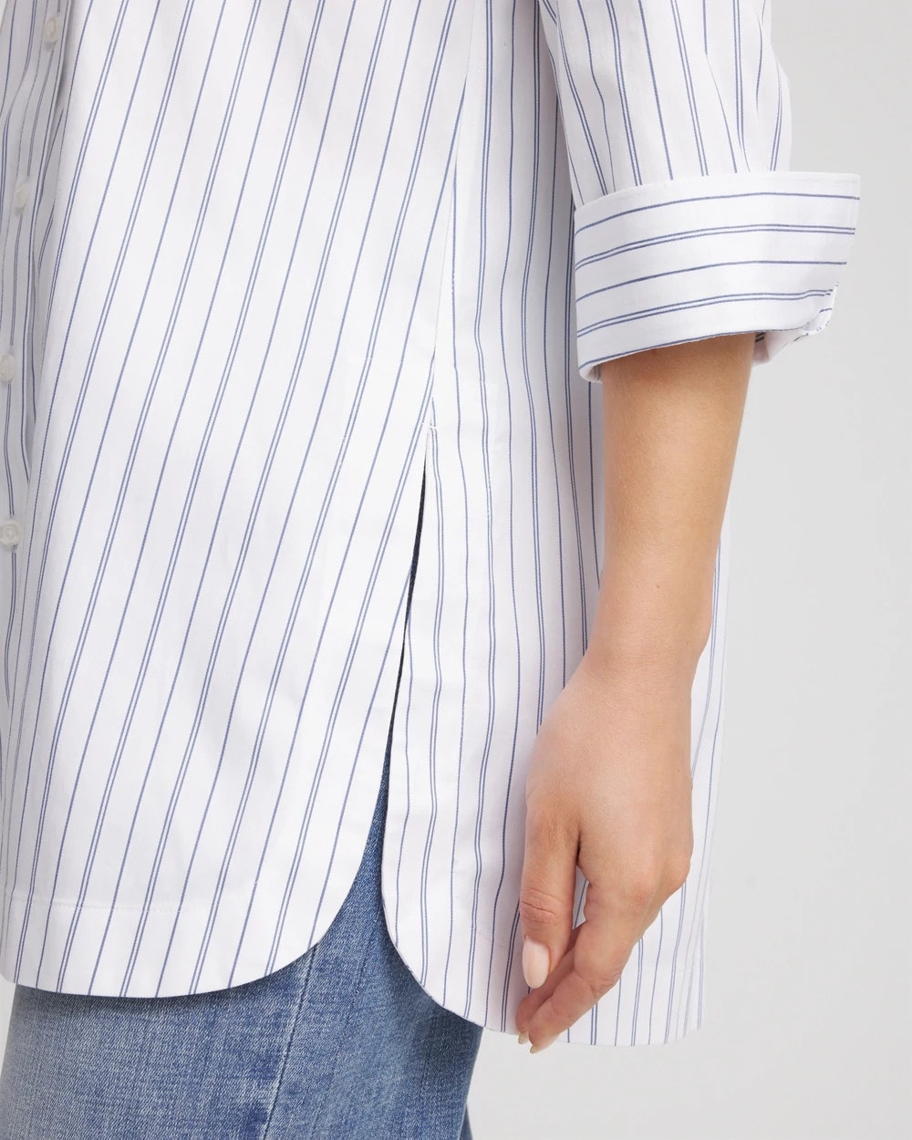 Chico's | No Iron™ Classic-Fit Tunic/ Blue Lotus
