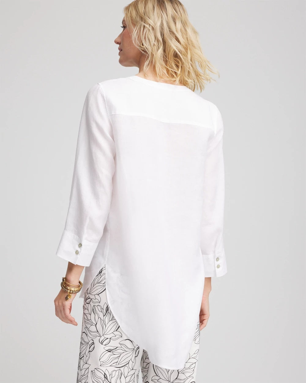 Chico's | No Iron™ Linen Tunic/ Optic White