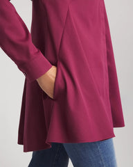 Chico's | No Iron™ Pocketed Tunic/ Deep Chianti