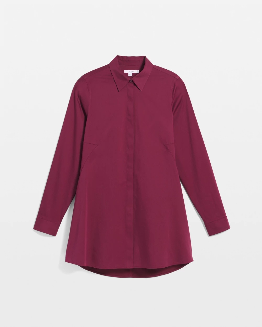 Chico's | No Iron™ Pocketed Tunic/ Deep Chianti