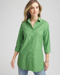 Chico's | No Iron™ Geo-Print Tunic/ Salted Lime