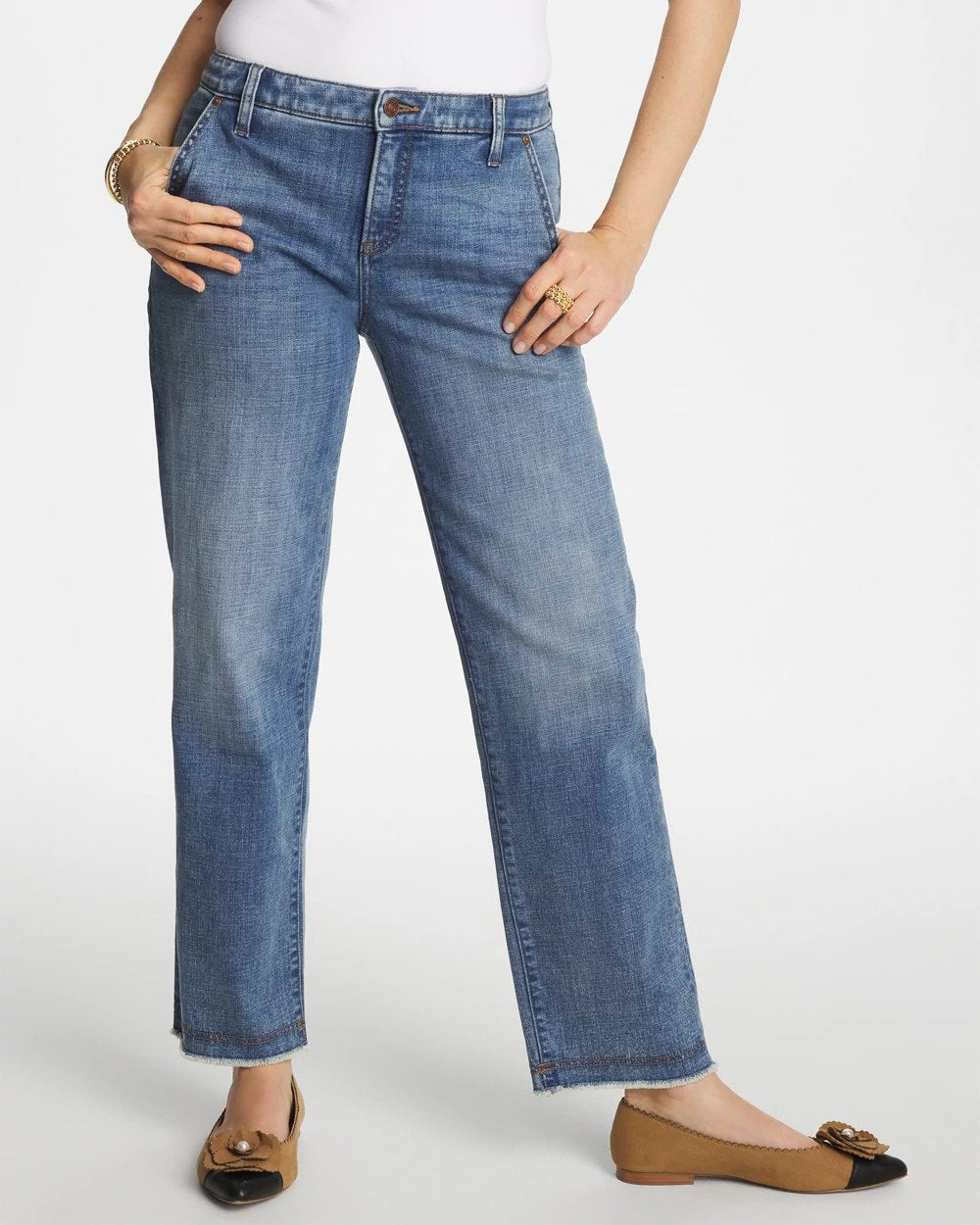 Chico's | Girlfriend Straight Ankle Jeans/ Nara Indigo