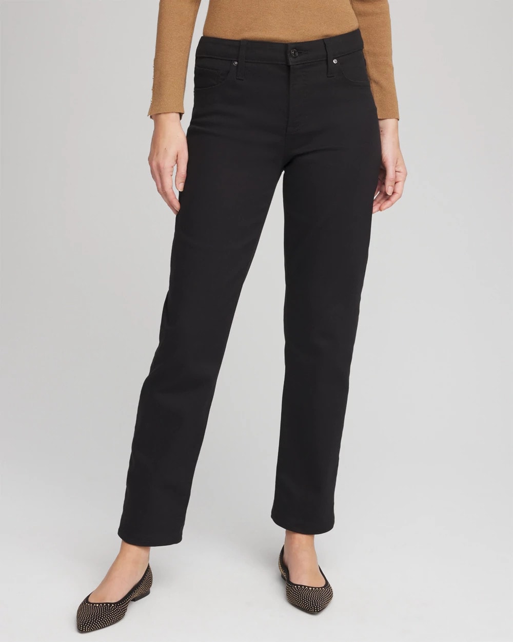 Chico's | Girlfriend Straight Ankle Jeans/ Black