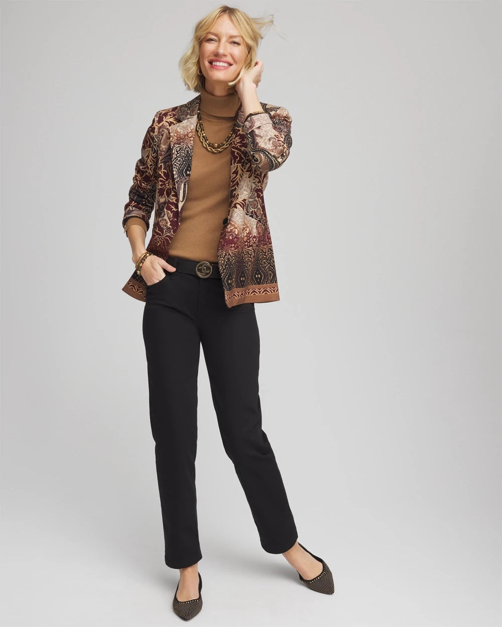 Chico's | Girlfriend Straight Ankle Jeans/ Black