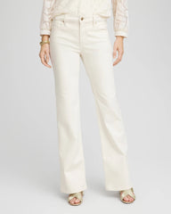 Chico's | Petite Girlfriend Flared Leg Jeans/ English Cream