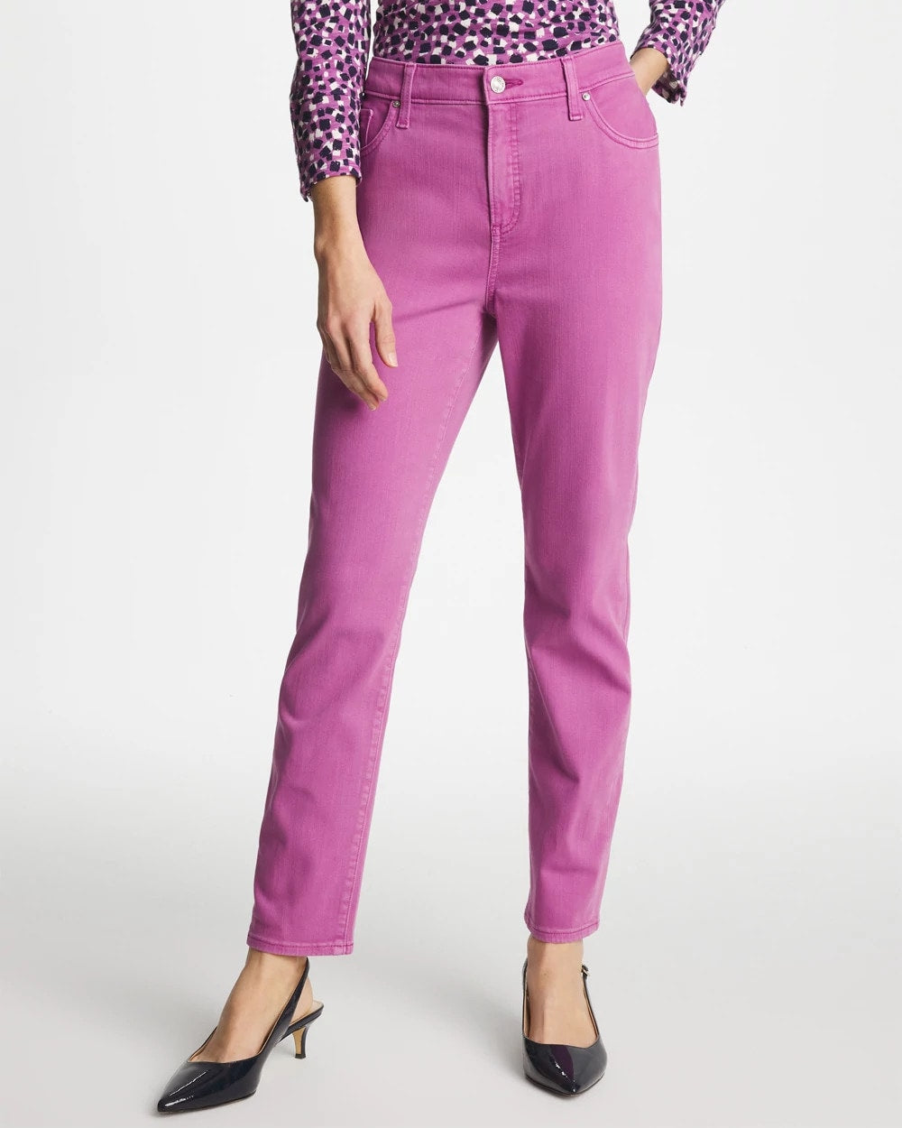 Chico's | Girlfriend Slim Ankle Jeans/ Violet Shadow