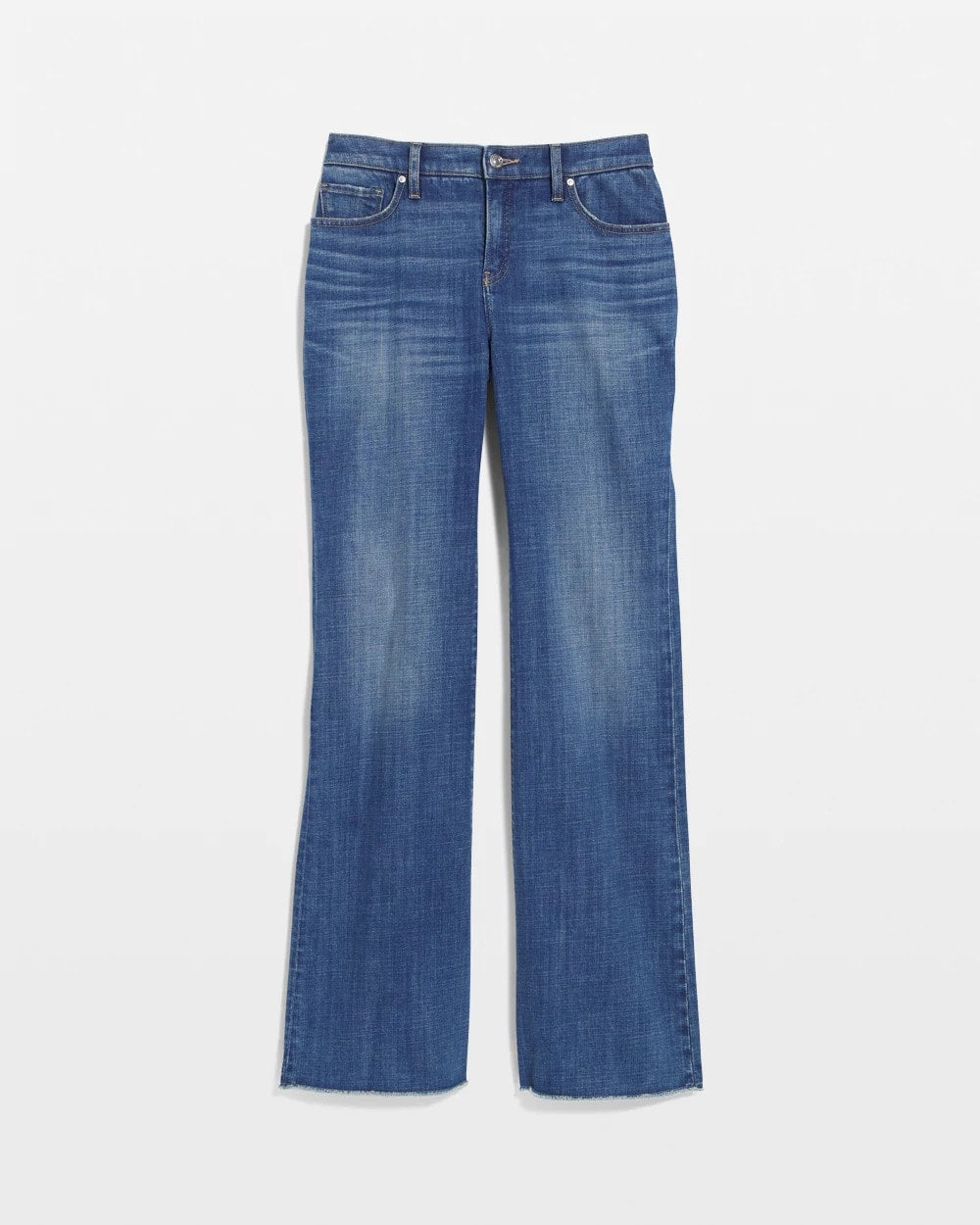 Chico's | Girlfriend Frayed Flared Jeans/ Jessamine Indigo