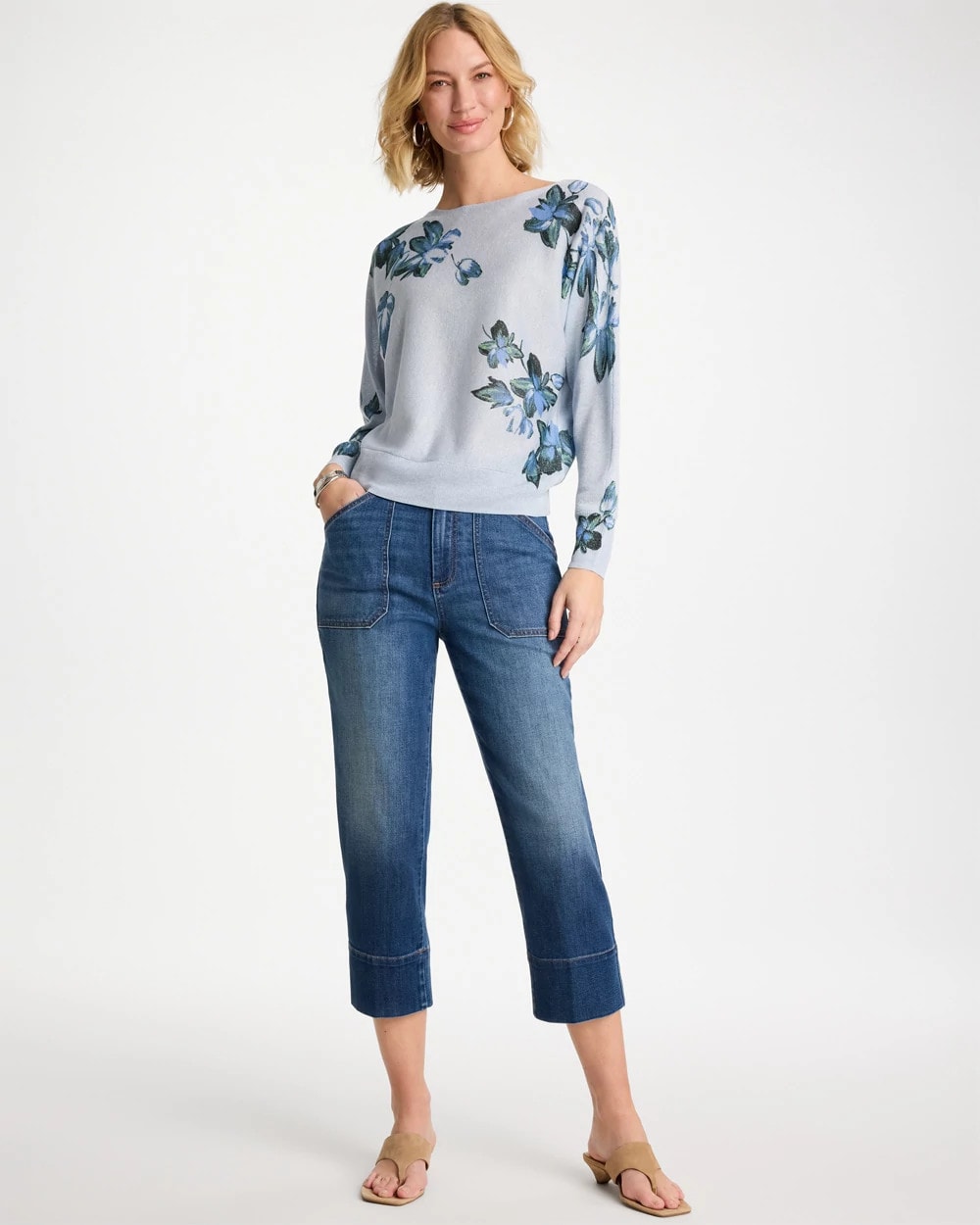 Chico's | Straight Utility Crop Jean/ Suki Indigo